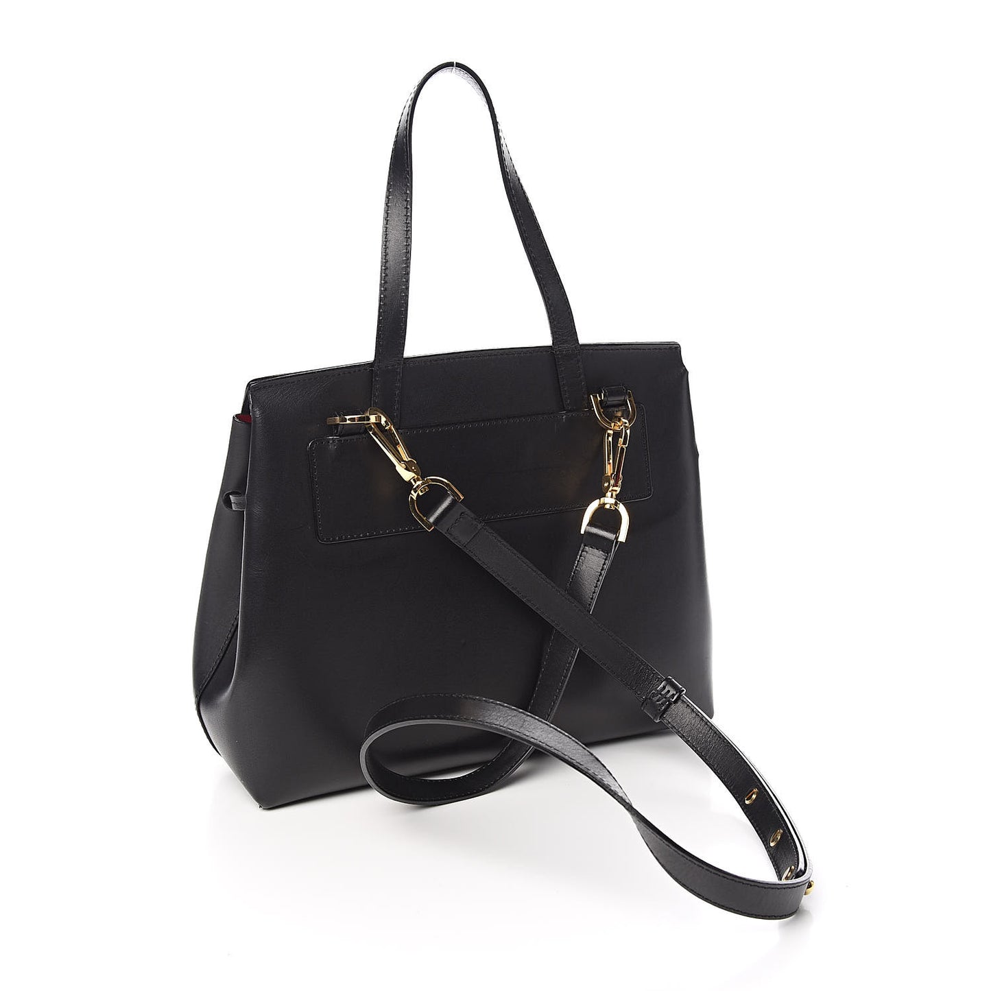 Calfskin Mini Lady Bag Black Flamma