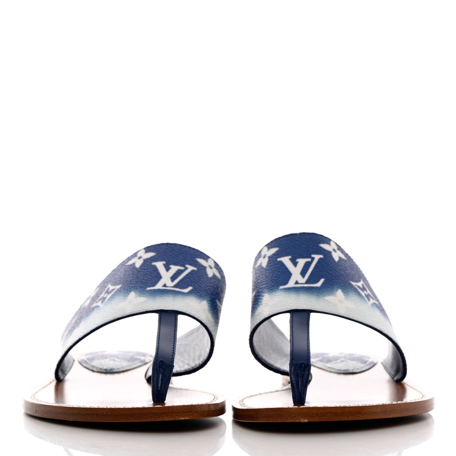 Louis Vuitton Monogram Escale Palma Sandals 37 Blue 2 of 12