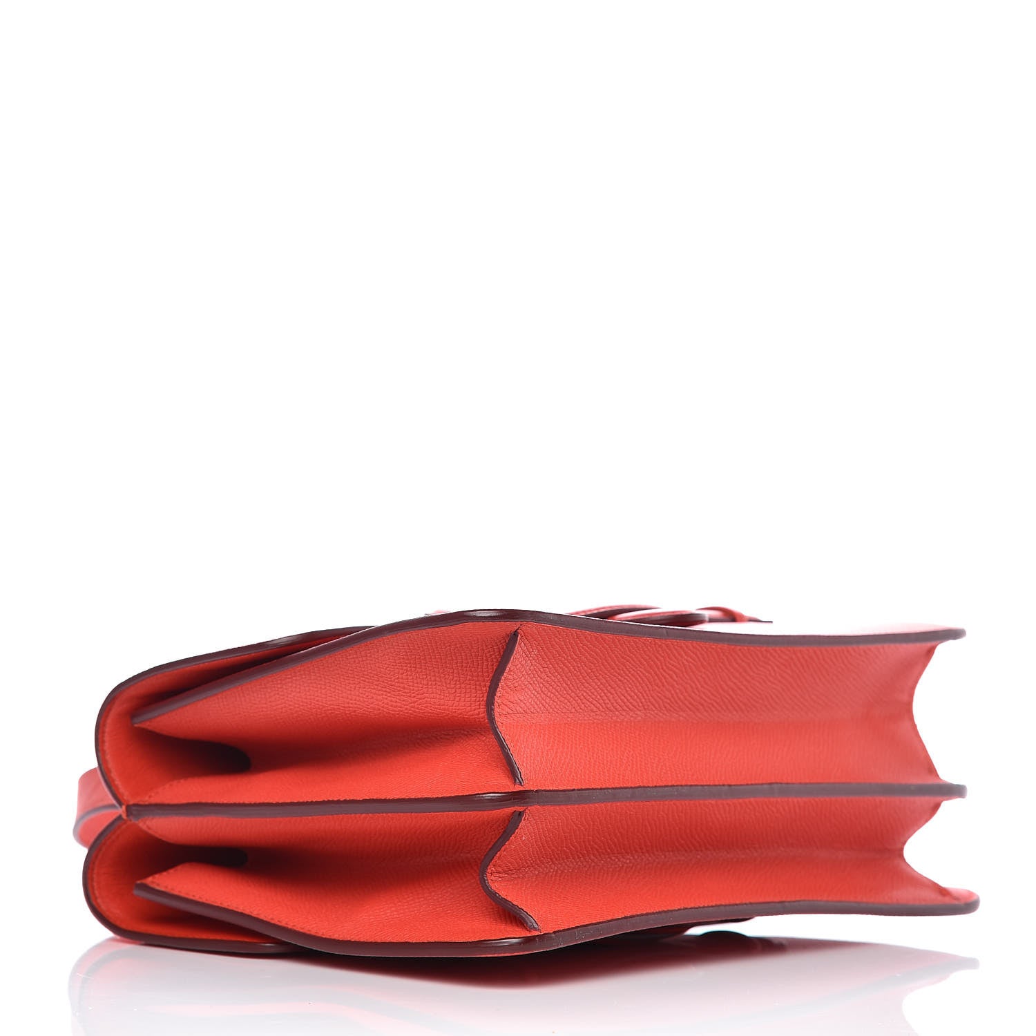 Celine Baby Grained Calfskin Medium Symmetrical Bag Vermillion 4 of 13
