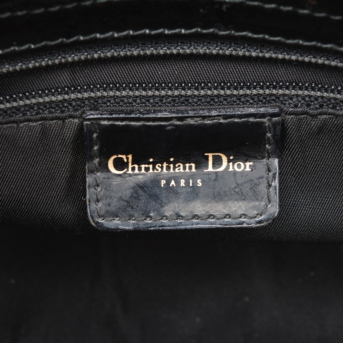Patent Mini Lady Dior Black