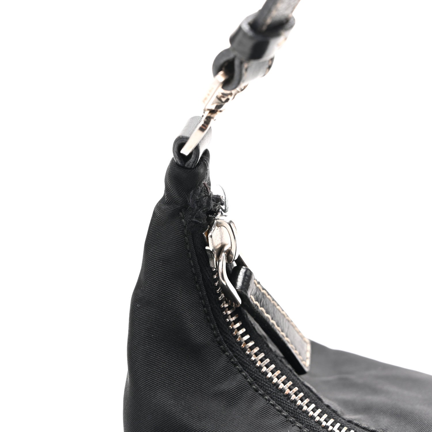 Prada Tessuto Nylon Pochette Bag Black 11 of 14