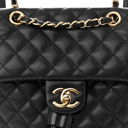 Chanel Calfskin Quilted Small Urban Spirit Backpack Black 8 of 16