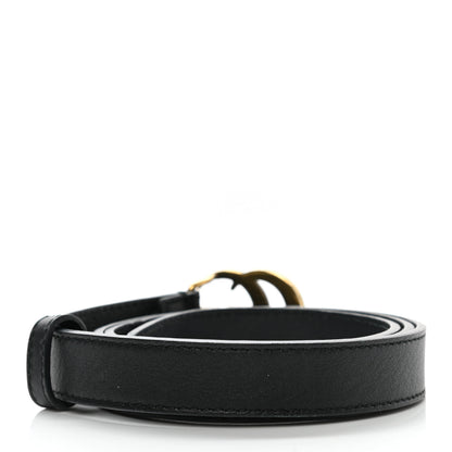 Gucci Calfskin Double G 20mm Belt 80 32 Black 2 of 5