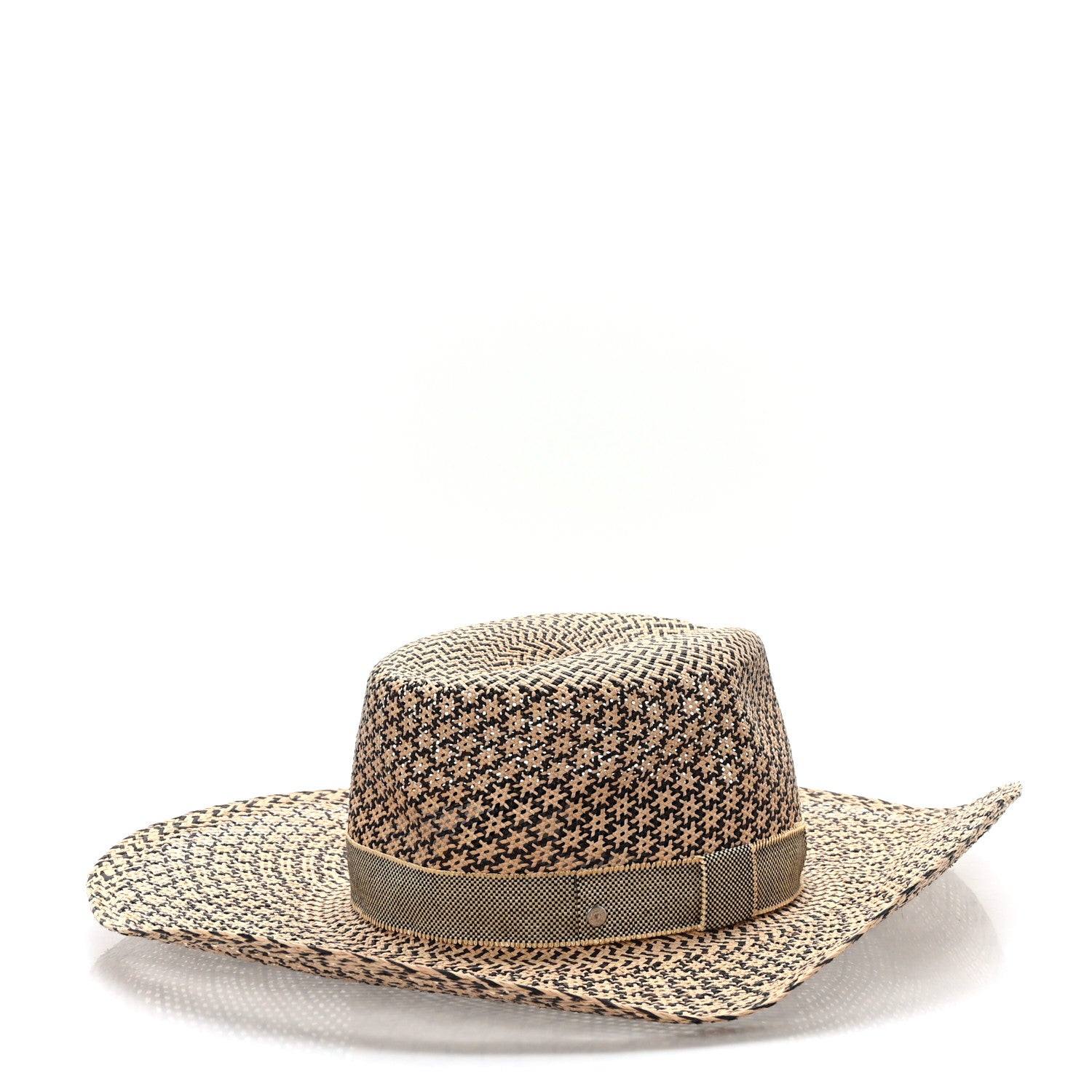 Hermes Chapeau Femme Etna Panama Hat 58 Naturel Black 5 of 8