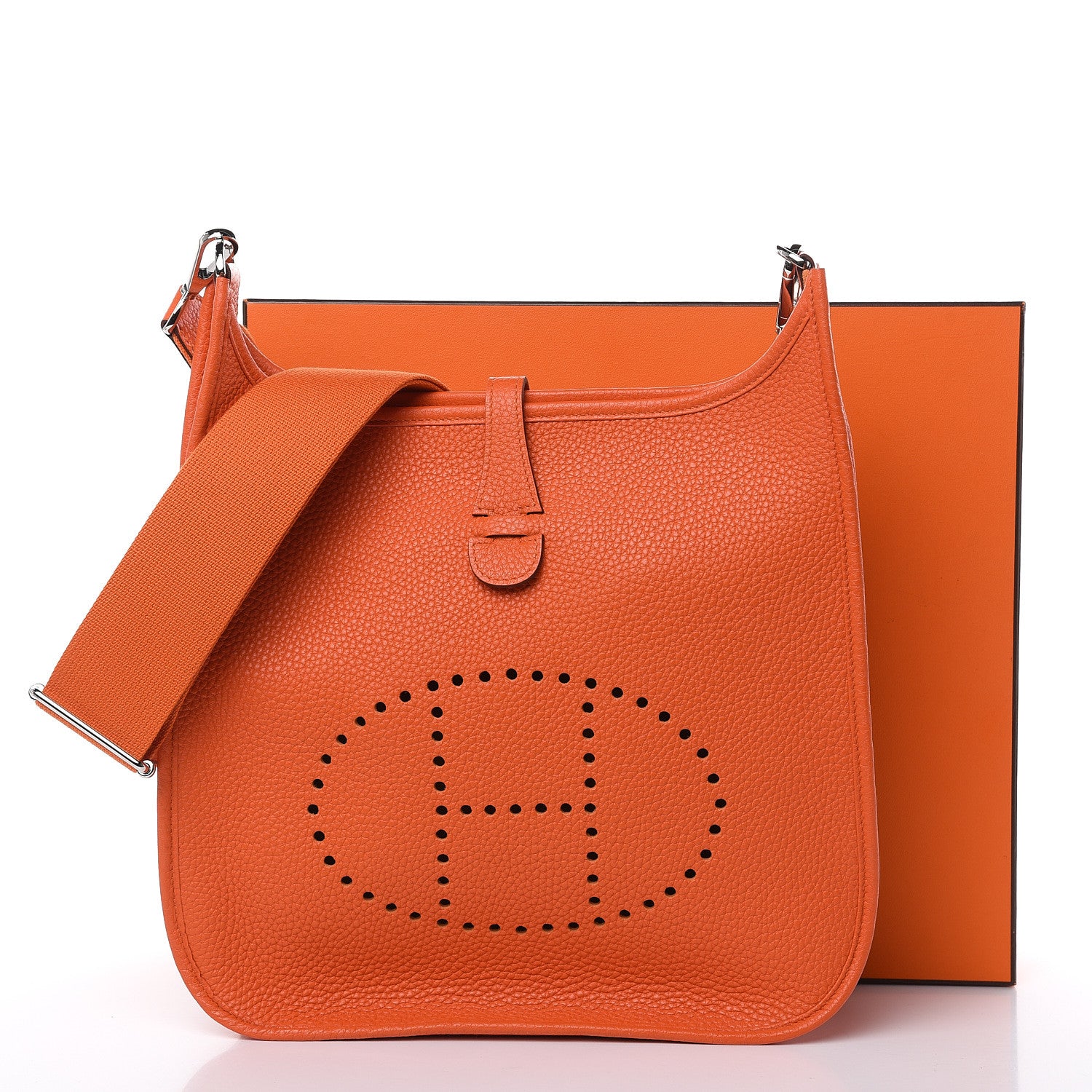 Hermes Taurillon Clemence Evelyne III PM Feu 11 of 11