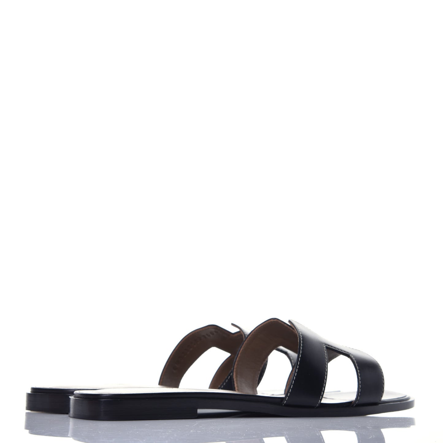 Box Calfskin Oran Sandals 40.5 Black