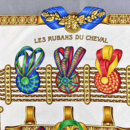 Hermes Silk Les Rubans Du Cheval Scarf 90 3 of 4