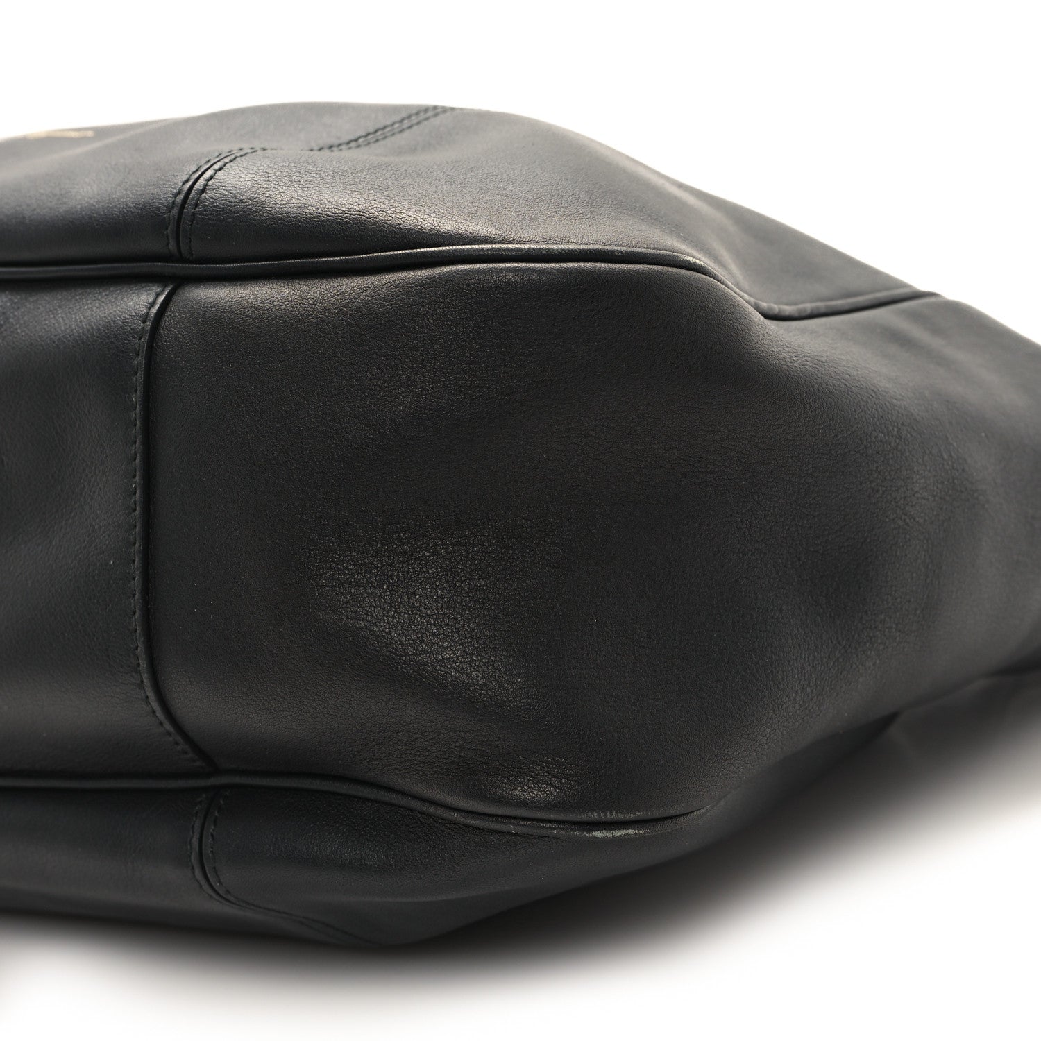 Salvatore Ferragamo Calfskin Elle Gancini Chain Hobo Black 9 of 9