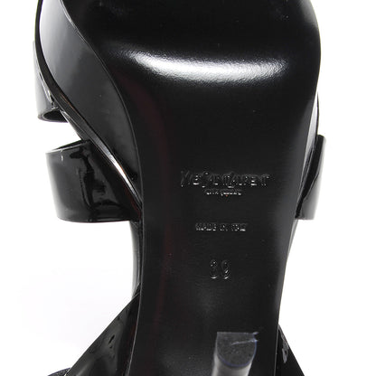 Saint Laurent Patent Tribute 75 Platform Sandals 39 Black 6 of 7