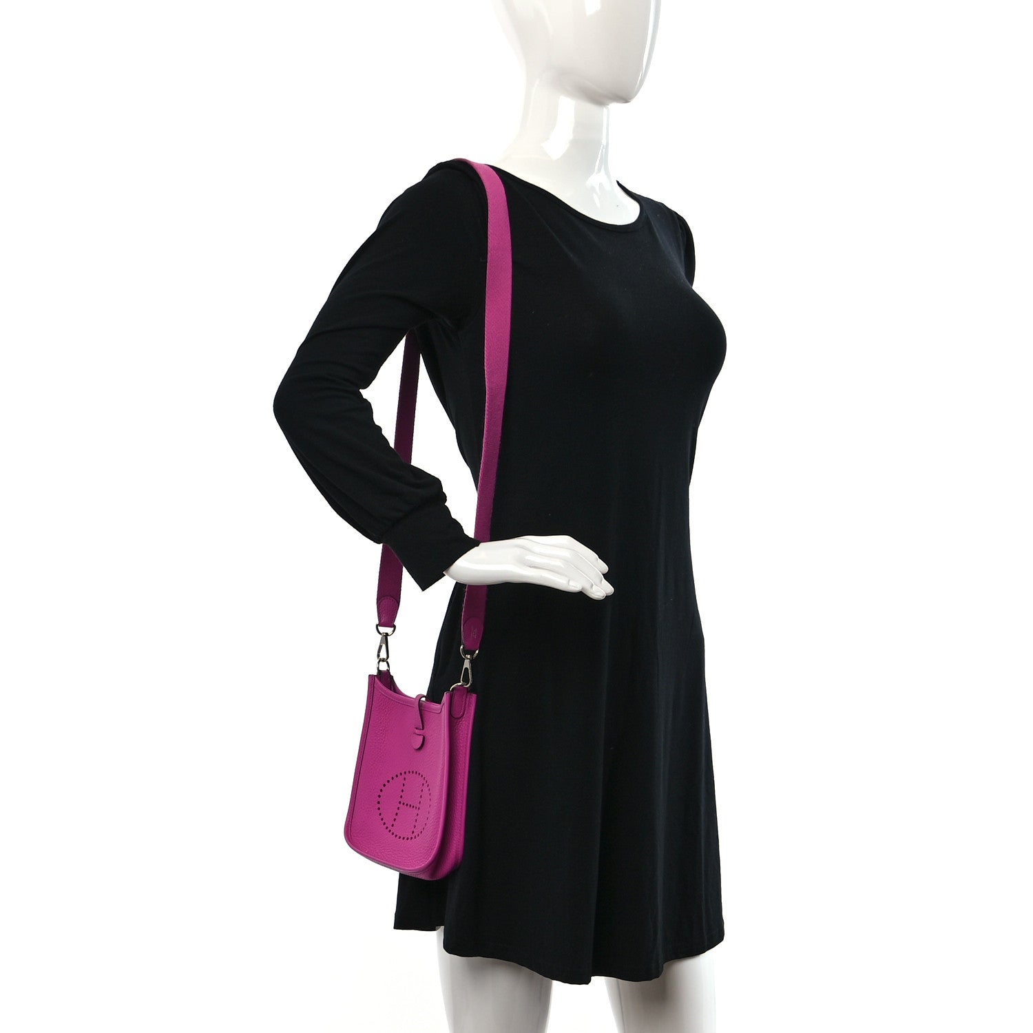 Hermes Taurillon Clemence Evelyne TPM Magnolia 2 of 11