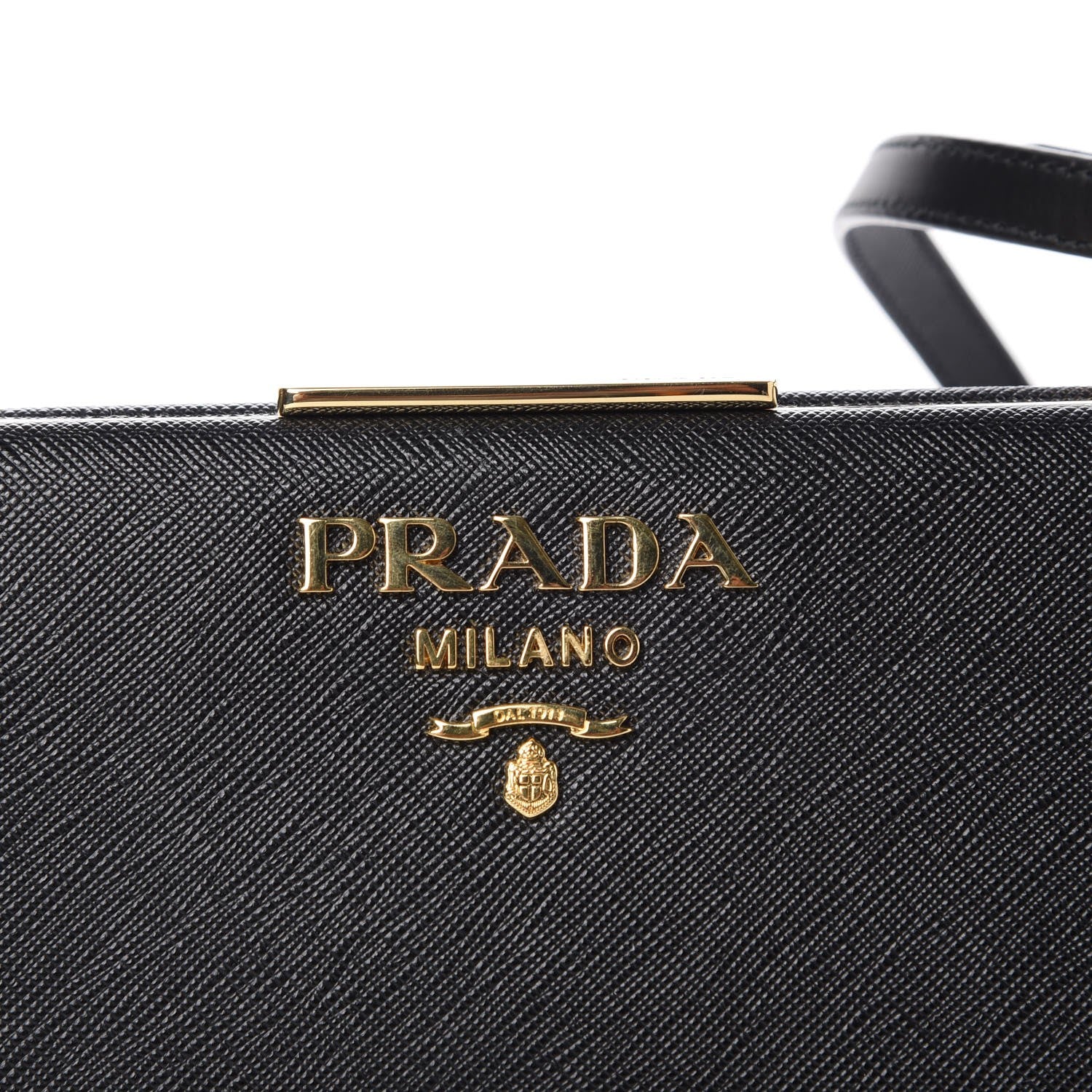 Prada Saffiano City Calf Light Frame Bag Nero Black 5 of 8