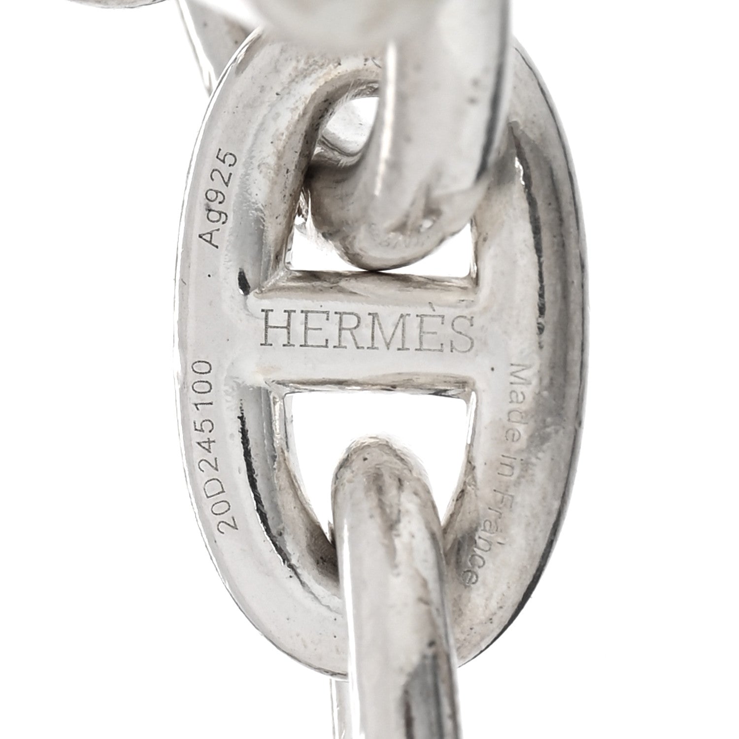 Hermes Sterling Silver Chaine D'Ancre Bracelet 3 of 4