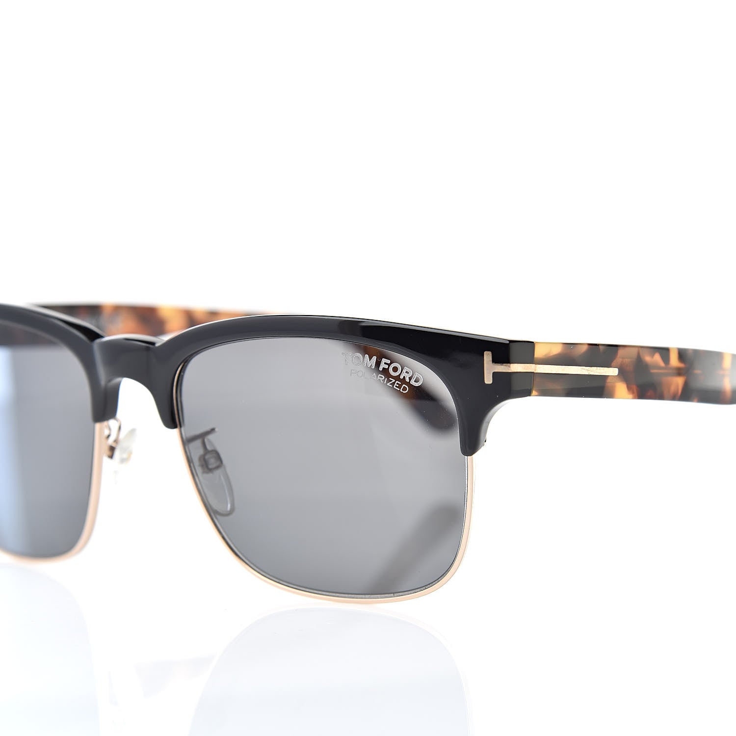 Tom Ford Louis Polarized Sunglasses TF386 Black Tortoise 7 of 8