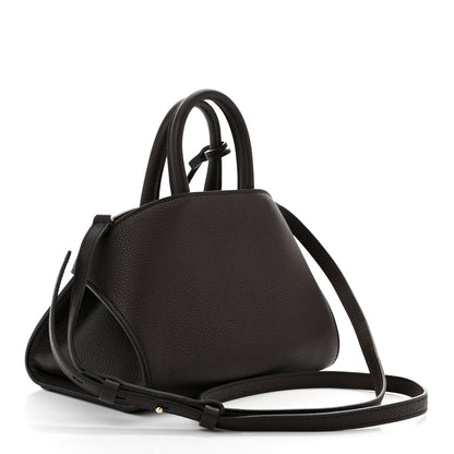 Salvatore Ferragamo Hammered Calfskin Mini Hug Bag Burnt Ocra 3 of 9