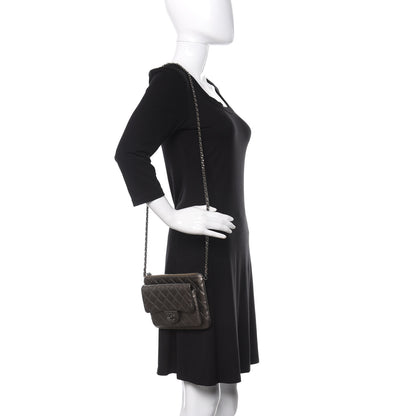 Chanel Metallic Lambskin Quilted Daily Zip Crossbody Bag Bronze 2 of 17