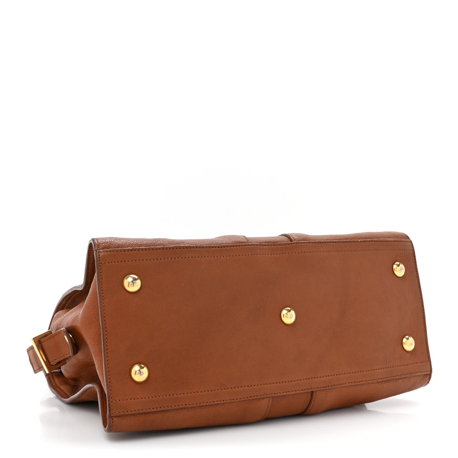 Saint Laurent Sheepskin Small Cabas ChYc Brown 4 of 18