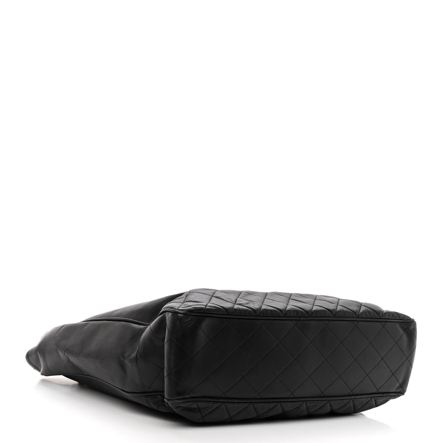 Chanel Lambskin Quilted CC Shopping Tote Black 4 of 11