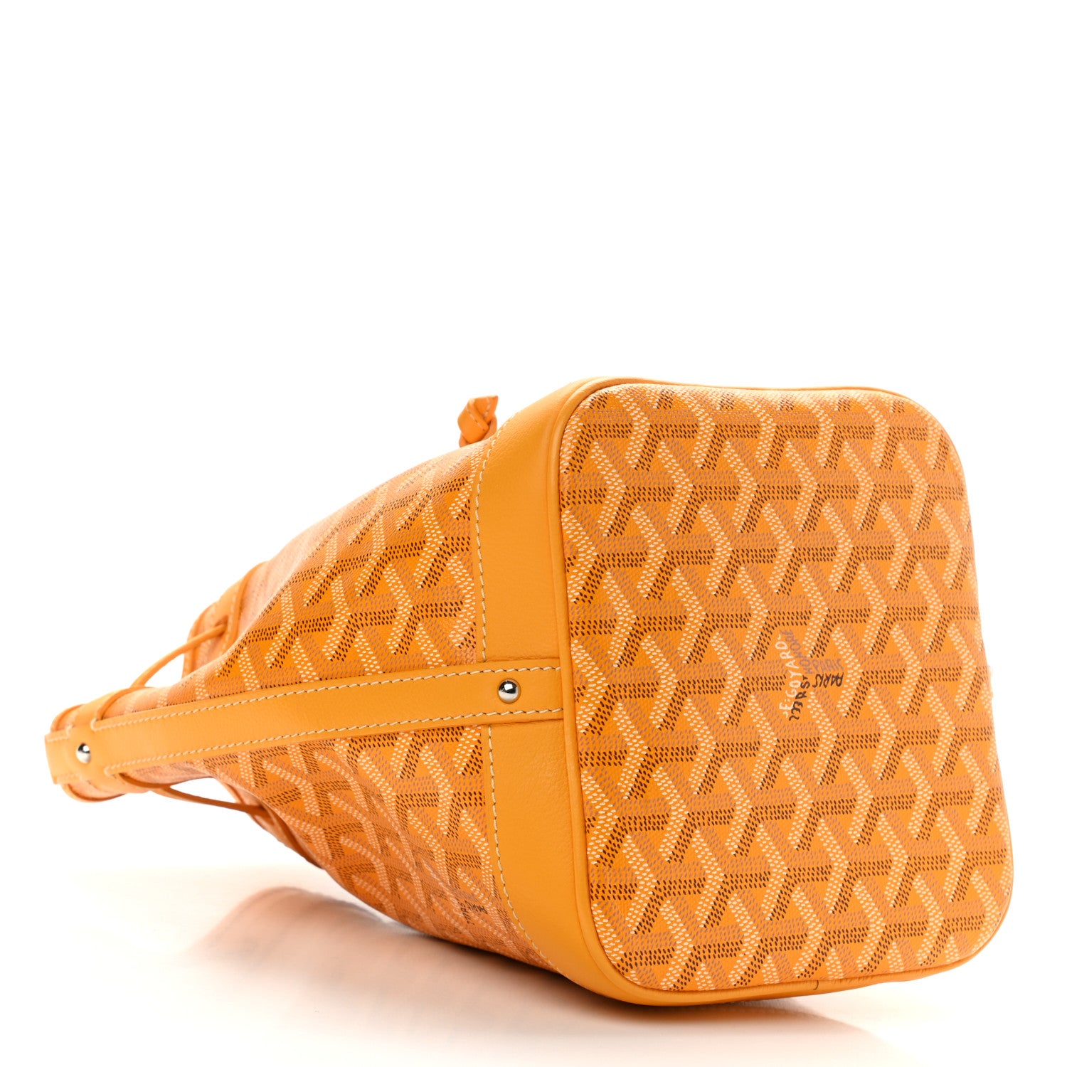 Goyard Goyardine Petit Flot Bucket Bag PM Yellow 4 of 13