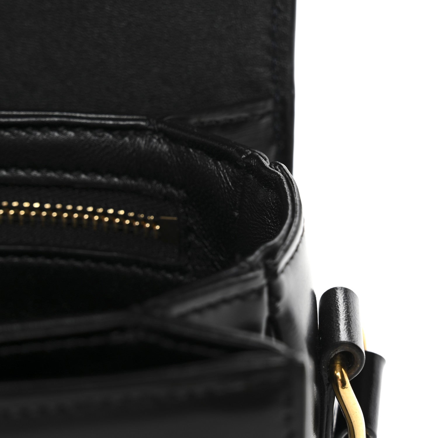 Celine Shiny Calfskin Teen Triomphe Black 10 of 10