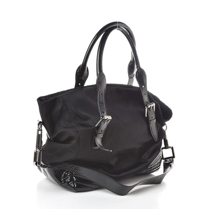 Burberry Nylon Patent Tote Black 3 of 9