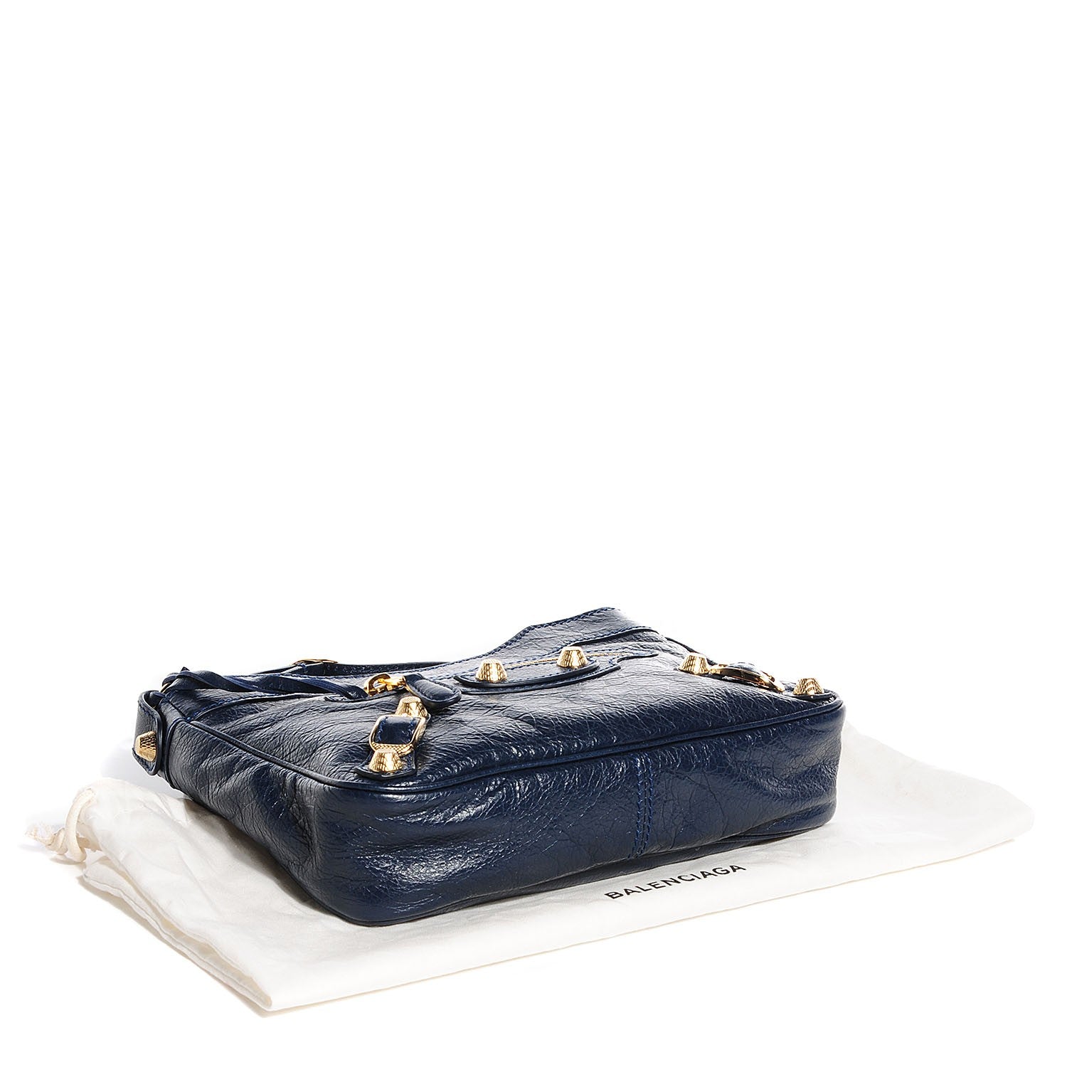 Balenciaga Agneau Giant 12 Gold Hardware Hip Bleu Obscur 4 of 11