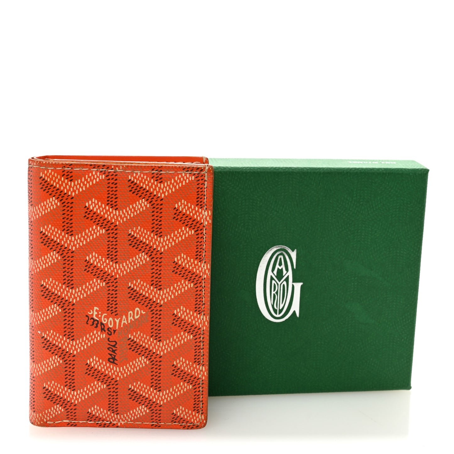 Goyardine Saint Pierre Card Holder Orange
