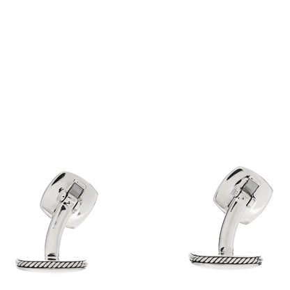 David Yurman Sterling Silver Streamline Cushion Cufflinks 3 of 6