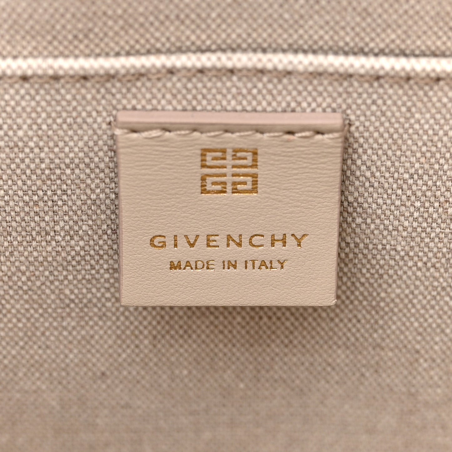 Canvas Jacquard 4G Medium Chain Tote Stone Grey