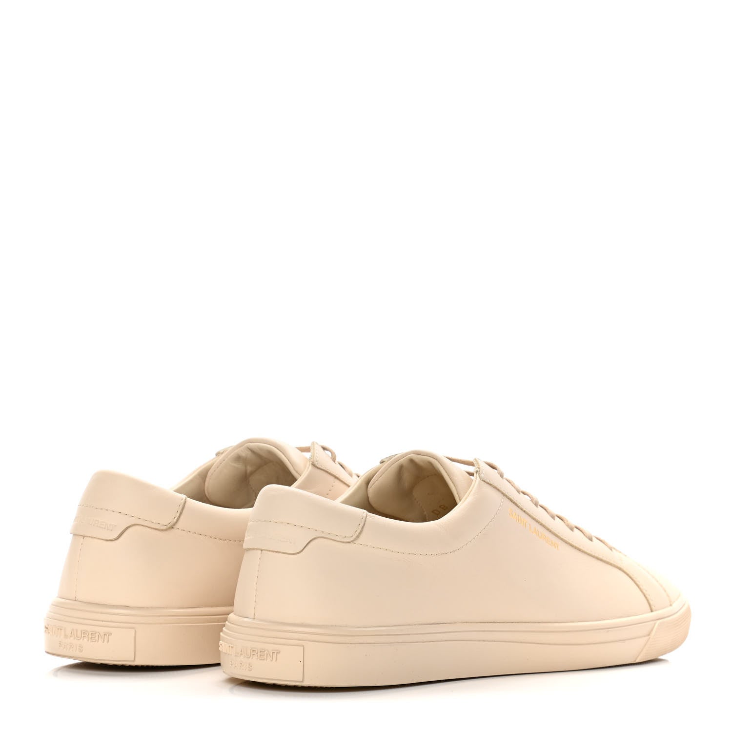 Saint Laurent Calfskin Andy Low Top Sneakers 39.5 Dark Coquille 4 of 15