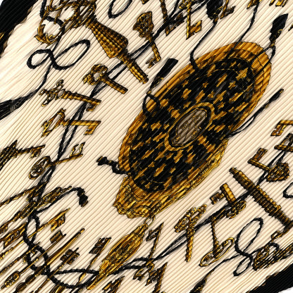 Hermes Silk Plisse Les Cles Scarf 2 of 3