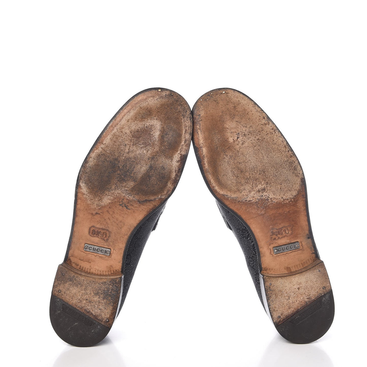 Monogram Calfskin Mens Horsebit Loafers 8.5 Navy