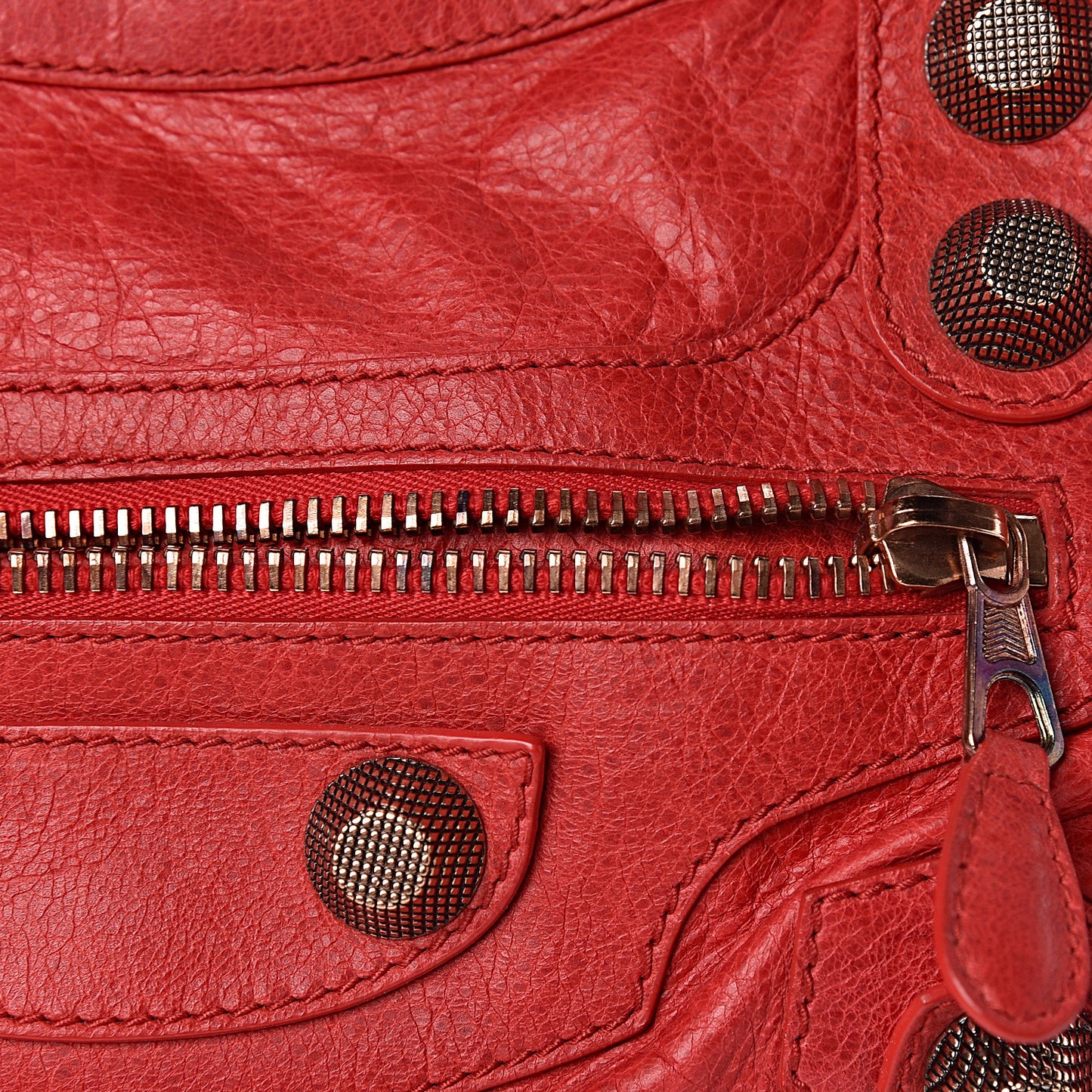 Agneau Giant 21 Rose Gold Hardware City Rouge Coquelicot