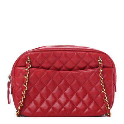 Chanel Lambskin Quilted Camera Case Red 1 of 5