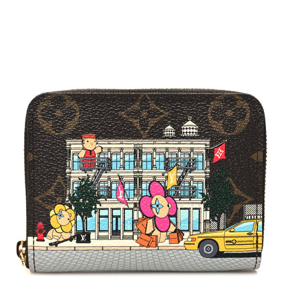 Louis Vuitton Monogram 2022 Christmas Animation New York Soho Zippy Coin Purse Yellow 1 of 8