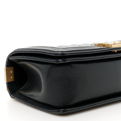 Chanel Caviar Quilted Medium Top Handle Boy Flap Black 9 of 10