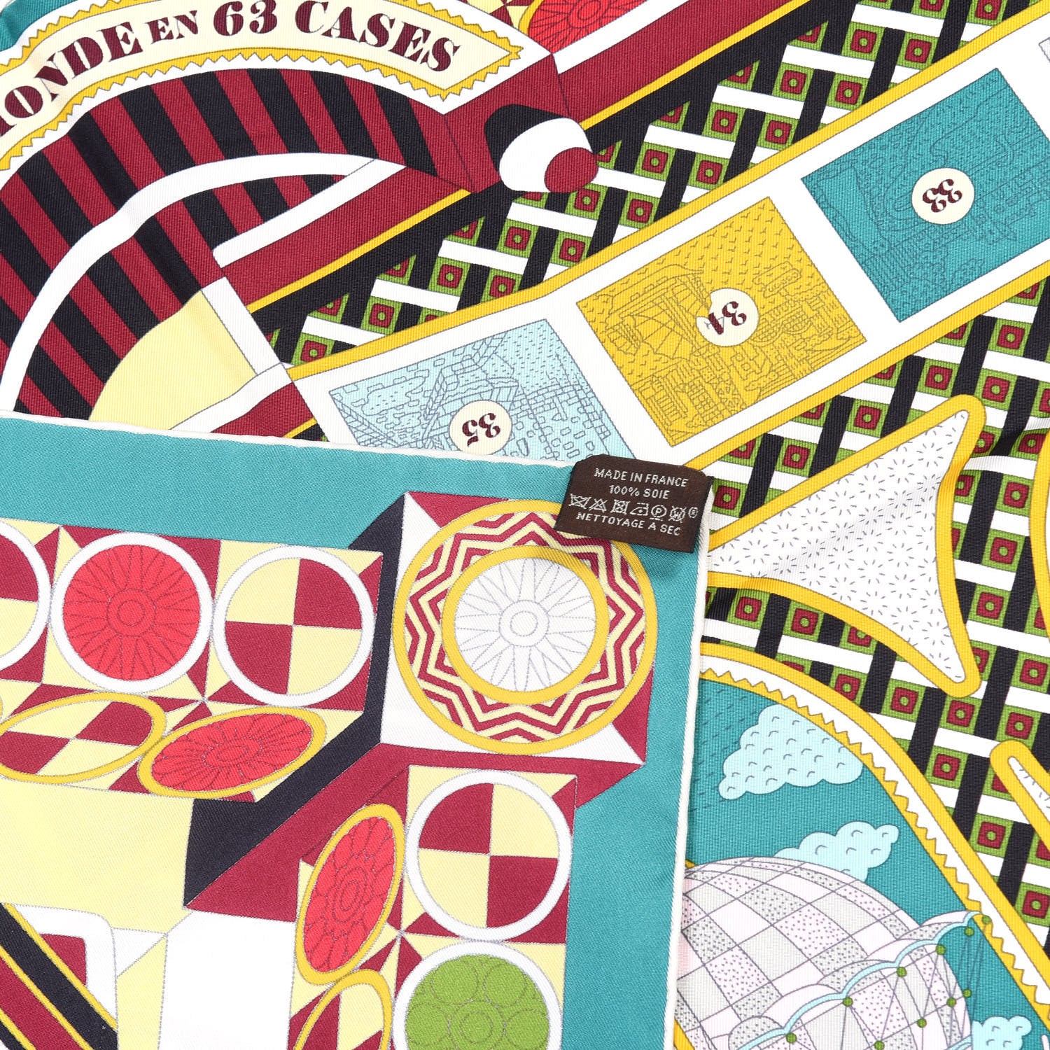Hermes Silk Le Tour du Monde en 63 Cases 90 3 of 4