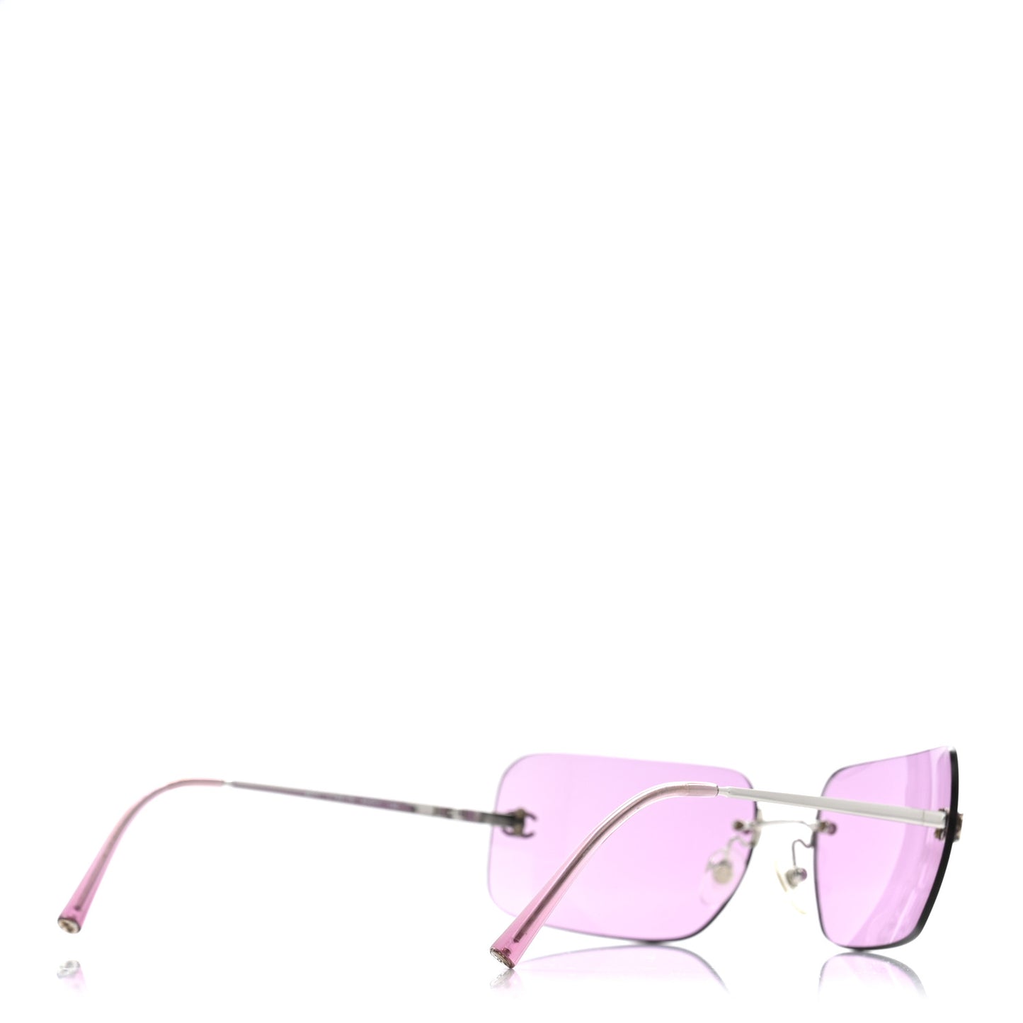 Metal CC Logo Sunglasses 4017 Purple