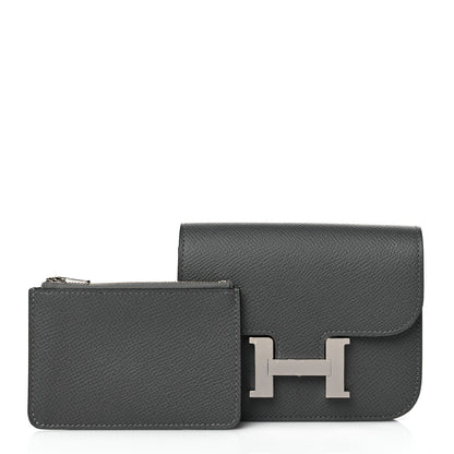 Hermes Epsom Constance Slim Wallet Graphite 1 of 10