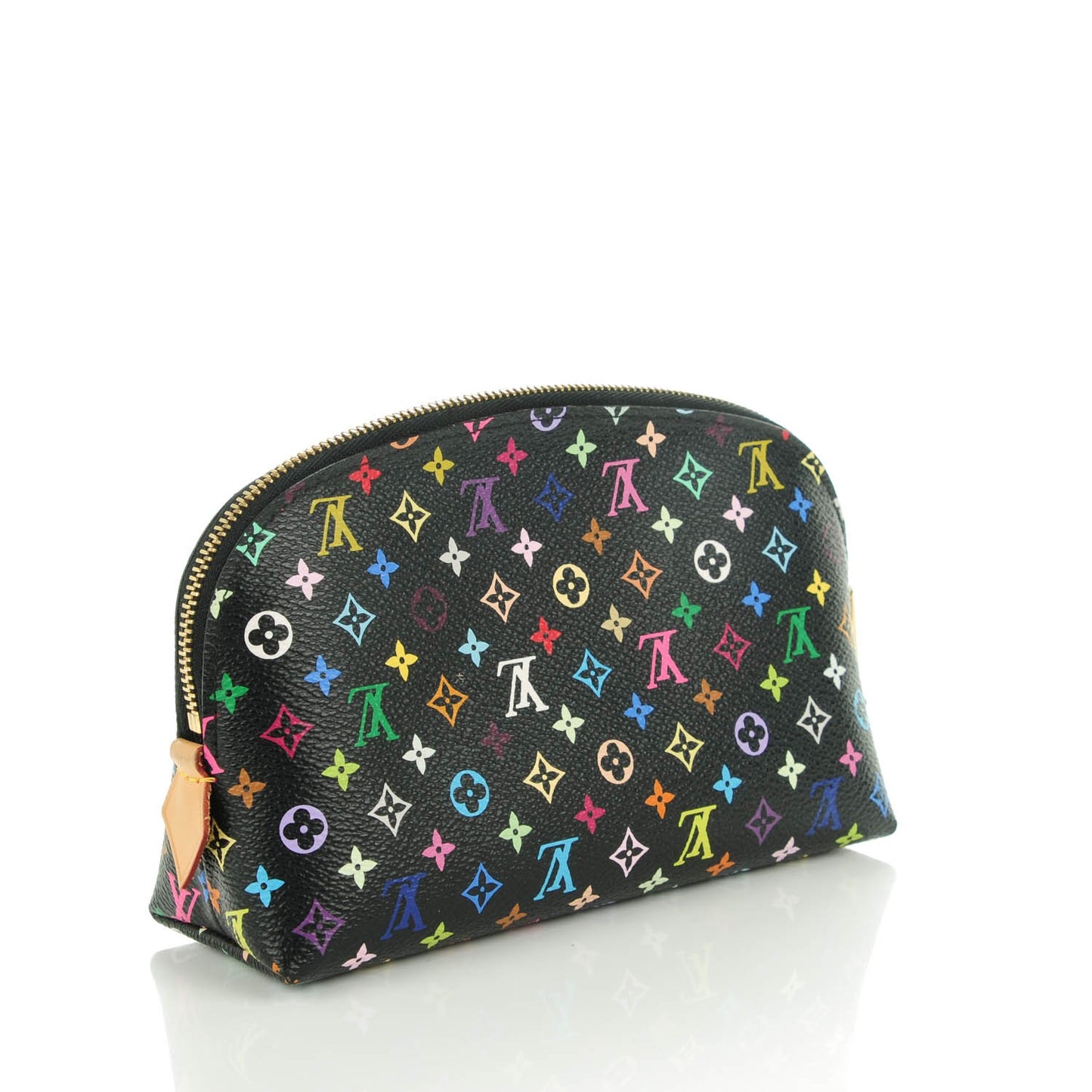 Monogram Multicolor Cosmetic Pouch Black Grenade