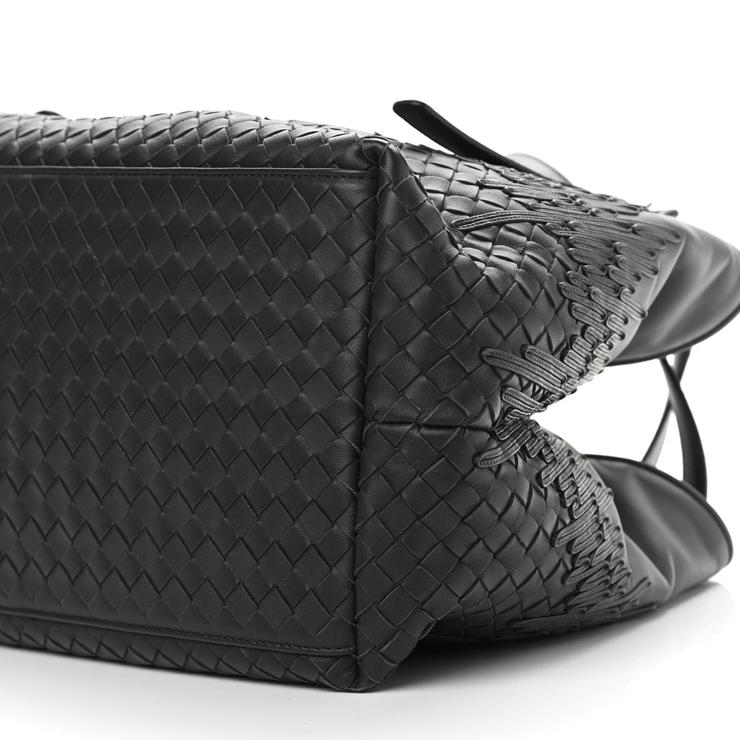 Nappa Intrecciato Medium Flow Wave Tote Ardoise