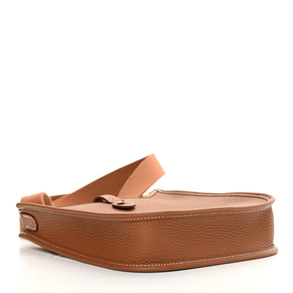 Hermes Taurillon Clemence Evelyne TPM Gold 3 of 10