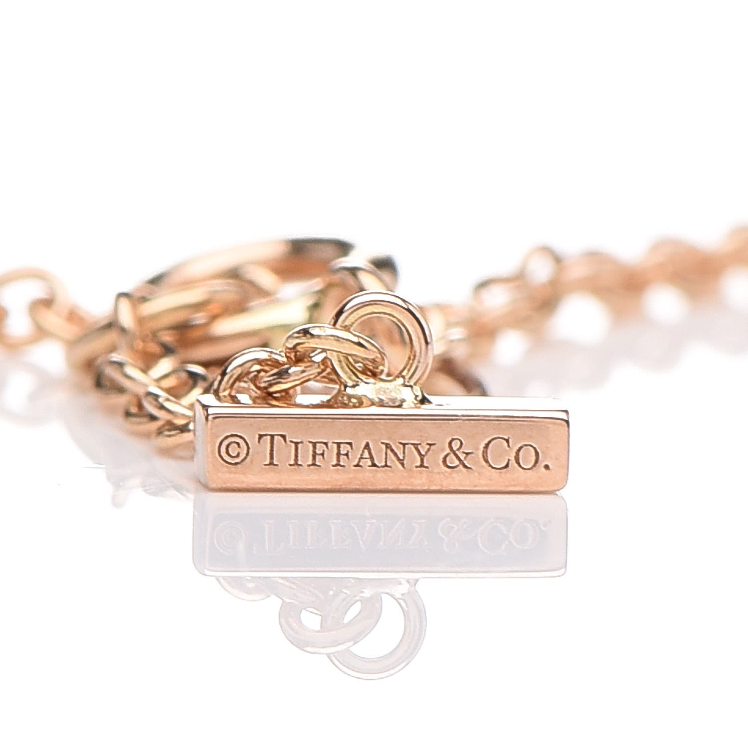 Tiffany 18K Rose Gold T Smile Bracelet 6 of 6