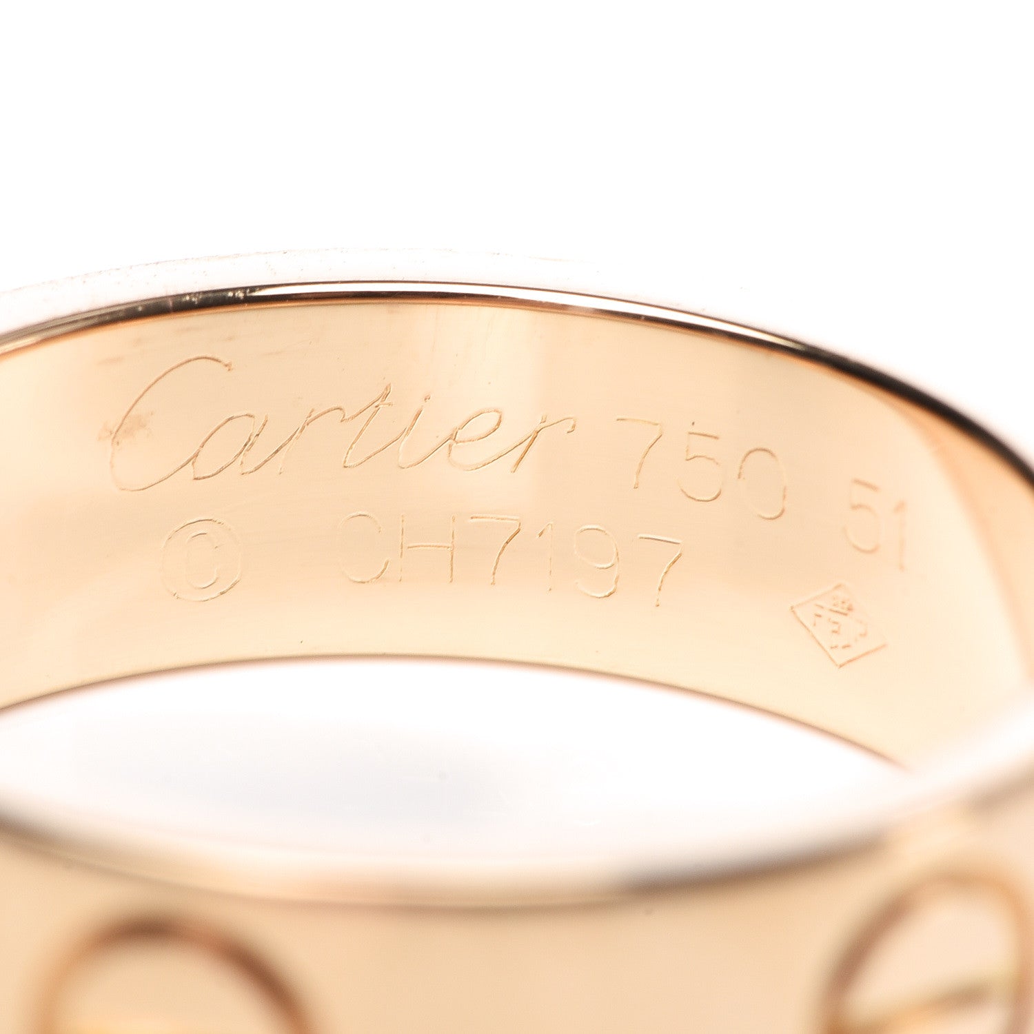 Cartier 18K Yellow Gold 5.5mm LOVE Ring 51 5.75 4 of 4