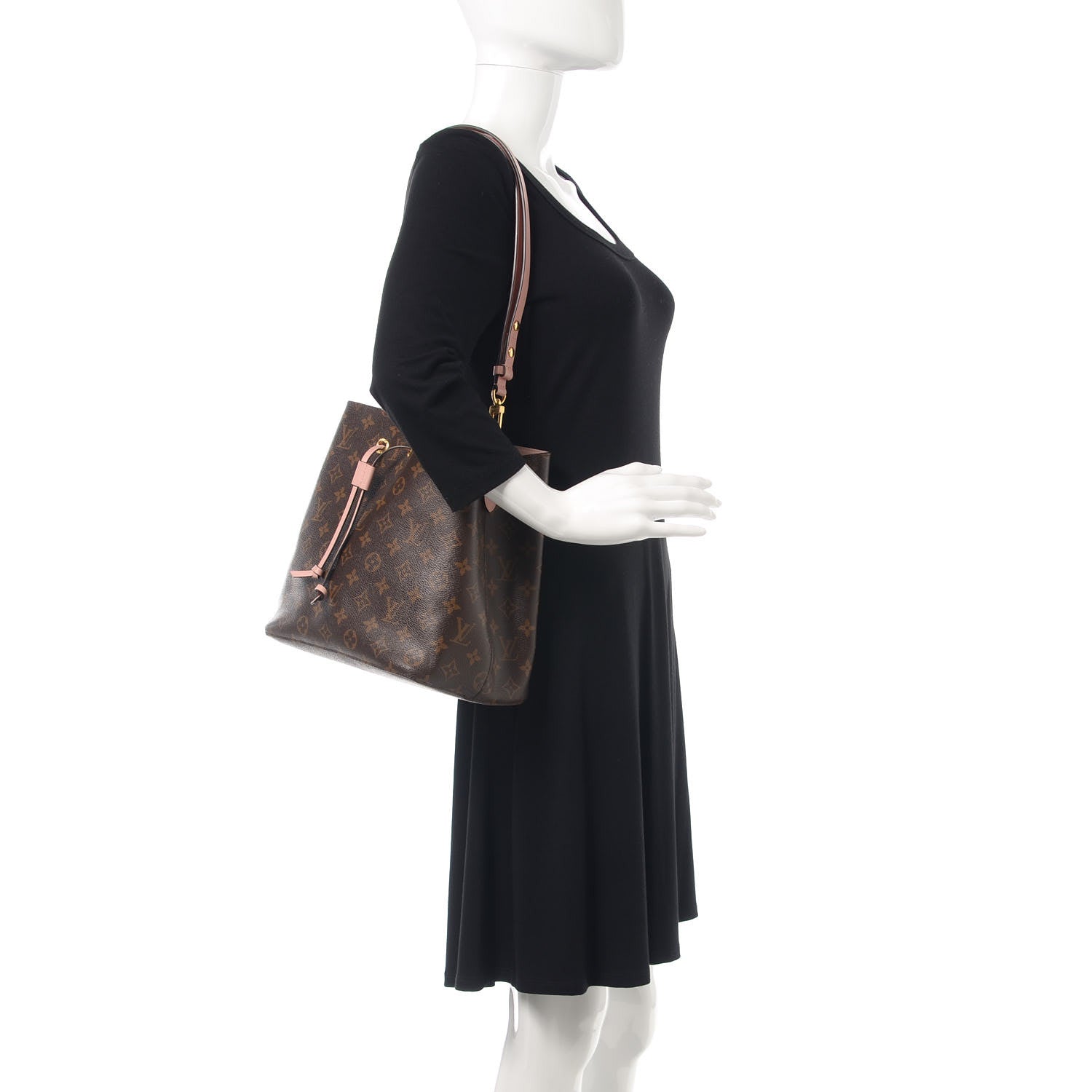 Louis Vuitton Monogram Neonoe MM Rose Poudre 2 of 9