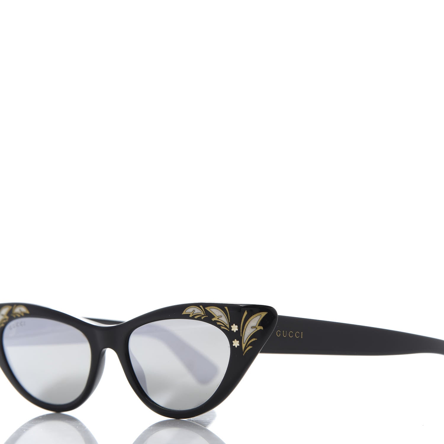 Gucci Acetate Cat Eye GG0089S Sunglasses Black 8 of 9