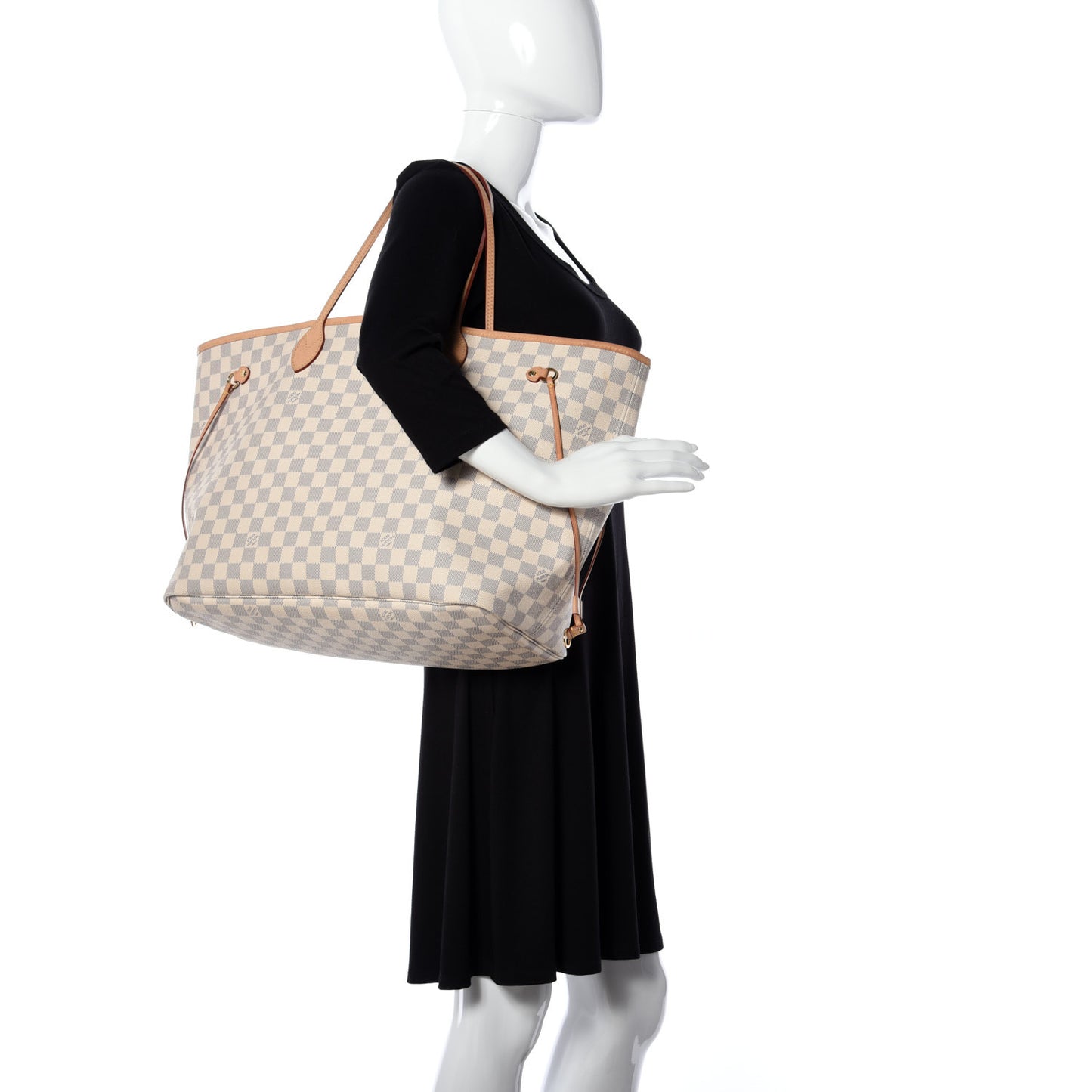 Damier Azur Neo Neverfull GM Rose Ballerine