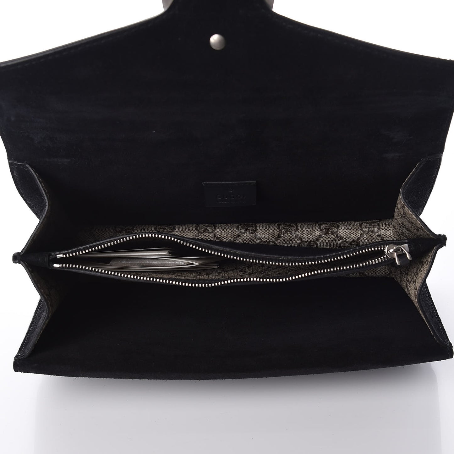 GG Supreme Monogram Crystal Small Dionysus Shoulder Bag Black