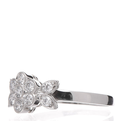 Tiffany Platinum Diamond Blossom Flower Ring 48 4.5 3 of 6
