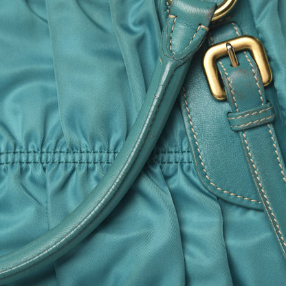 Prada Tessuto Nylon Gaufre Tote Turchese 19 of 24