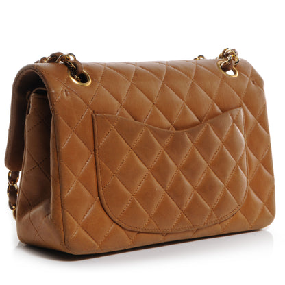 Chanel Lambskin Small Double Flap Light Brown 3 of 10